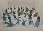 Vintage Marx Playset Soldier Lot Blue And Gray (32 pcs)