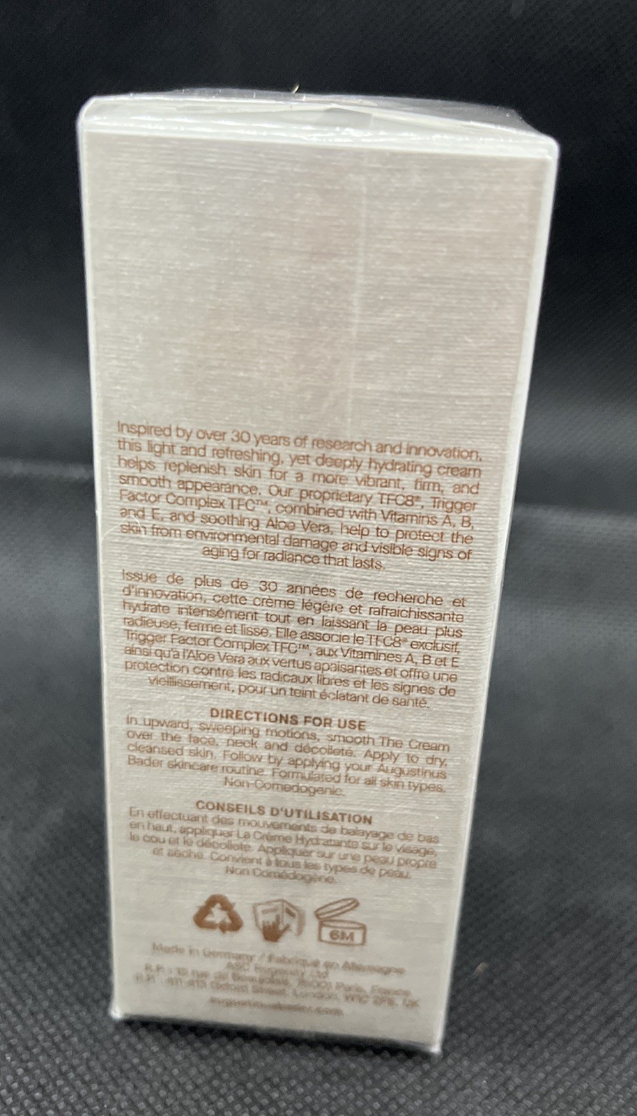 Augustinus Bader The Cream Anti Wrinkle Face Cream Moisturiser 15ml Sealed