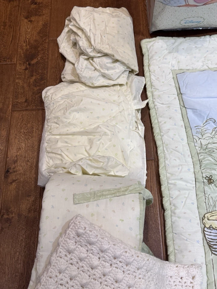 Edredón de 6 piezas de ropa de cama clásica Winnie The Pooh años 90 de colección 40x30, sábana plana+ Foto 4 de 4