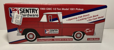 Sentry Hardware 1960 GMC 1/2 Ton Model 1001 Pickup Truck Bank 1:25 Scale