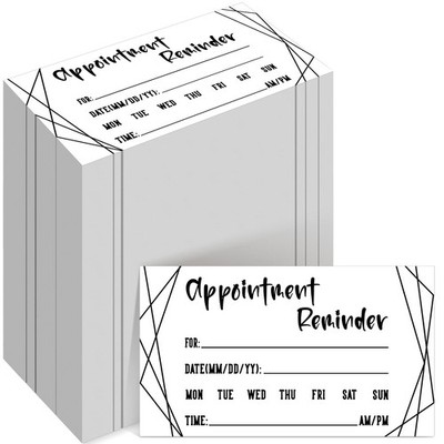 400 Pcs Appointment Cards Kraft Appointment Reminder Cards Bulk for Business