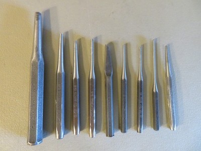 Vintage Mac Tool Chisel-Punch Set 9-pieces USA Made
