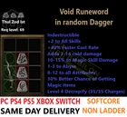 ✅ PC PS4 PS5 XBOX SWITCH✅ Void in Dagger RotW Diablo 2 Resurrected Items D2R
