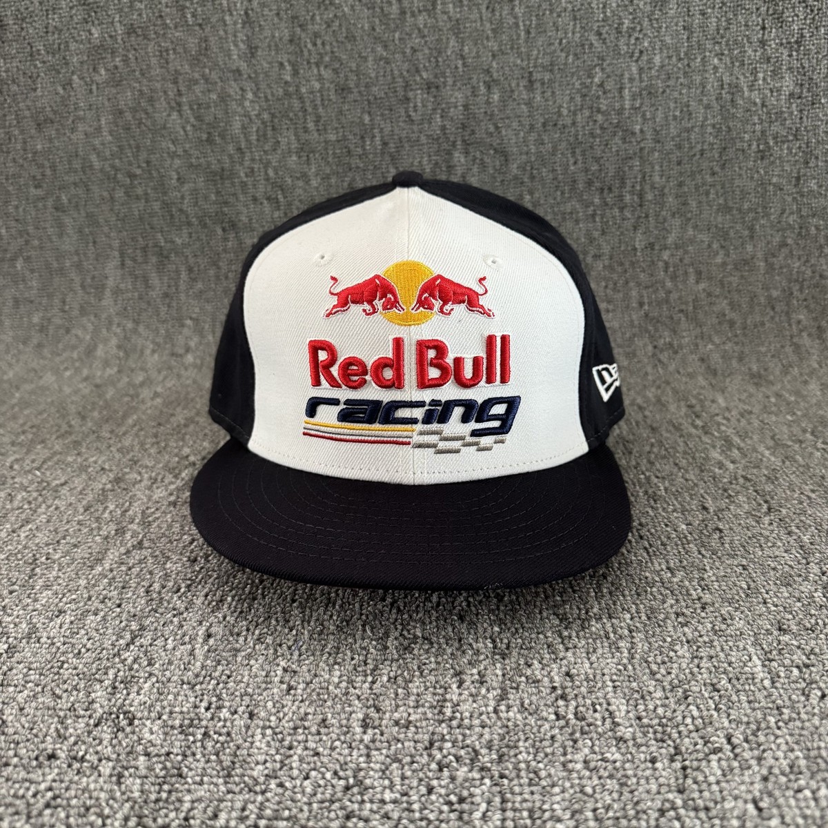 New Era Red Bull Racing Snapback Hat Navy White Logo Cap