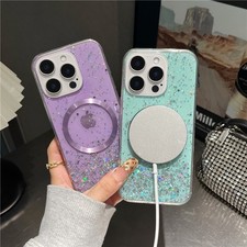 Cases For Iphone 17 16 15 14 13 Pro Max  Plus Mag Safe Shockproof Diamonty Cover