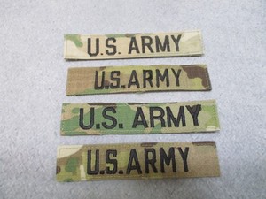 LOT (4) PACK US ARMY KOOK & LOOP NAME TAPES PATCH OCP MULTICAM