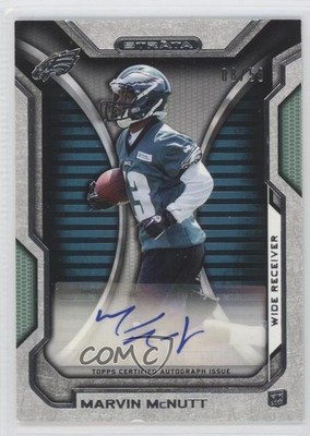 2012 Topps Strata Rookie Green 8/50 Marvin McNutt #RA-MM Auto RC 9oi