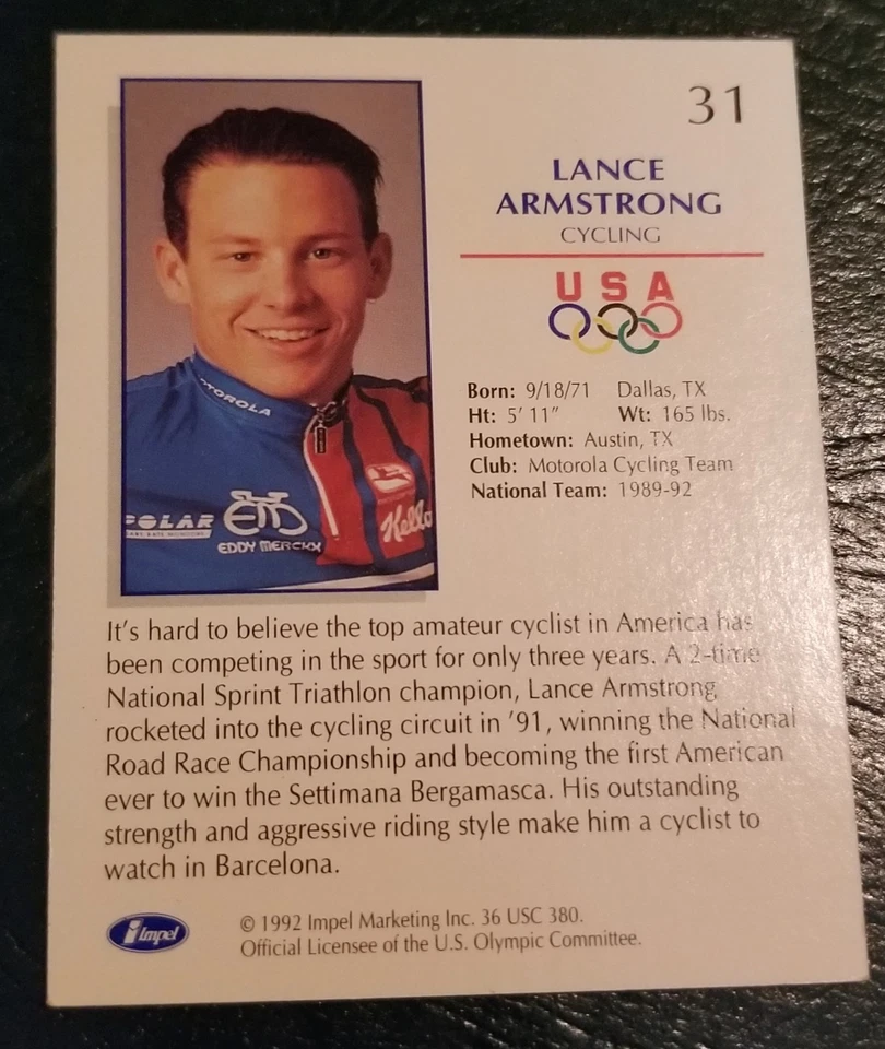 Juegos Olímpicos Lance Armstrong 1992 Foto 2 de 2