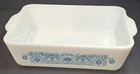Pyrex Horizon Blue Casserole Refrigerator Dish - 1.5qt vtg 1970s # 503 No Lid