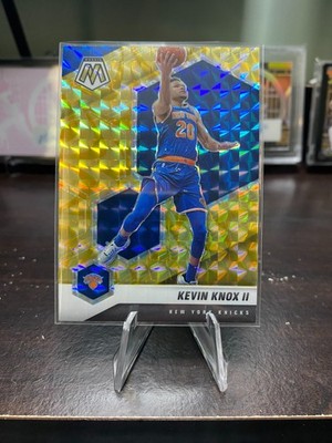 2020-21 Panini Mosaic Mosaic Reactive Yellow Kevin Knox II #181 New York Knicks