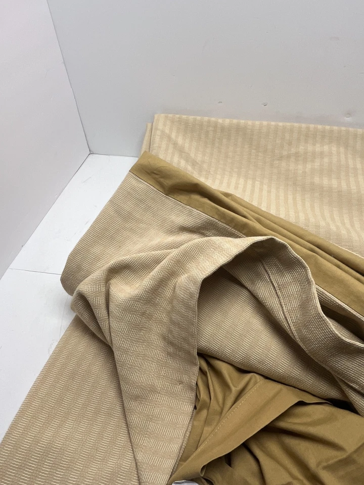 Vtg USA Striped Legacy Queen Duvet Cover cotton blend tan - Image 3 of 4