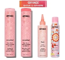 Amika Mirrorball High Shine+Protect Antioxidant Shampoo & Conditioner 4-Item Set