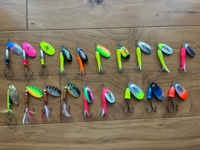 Lot Of 19 Branded Fishing Spinners -Set 3- (See full Description)