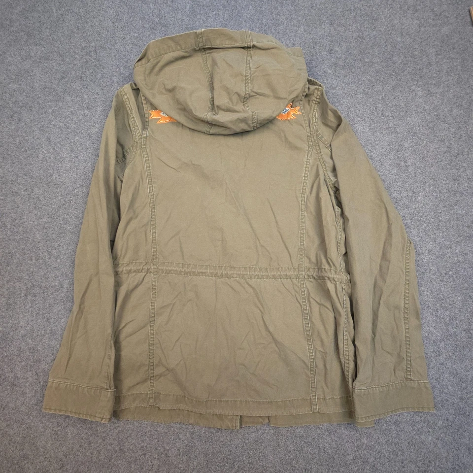 Chaqueta Ralph Lauren Mujer MEDIANA Verde Militar Con Capucha Utilidad Carga Talla M Foto 4 de 4