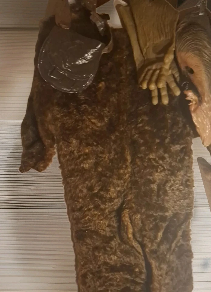 Disfraz de Chewbacca Star Wars para niños talla L mono peludo máscara guantes y cinturón Foto 2 de 4