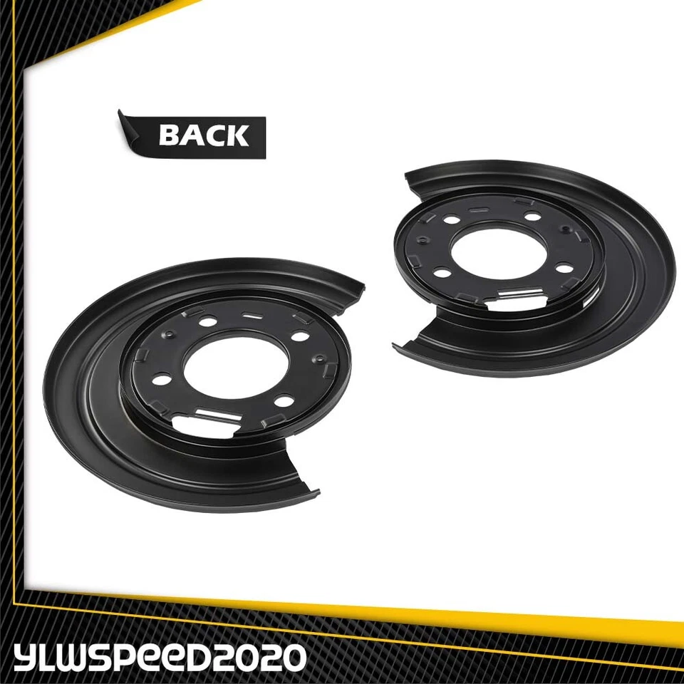 Placas de respaldo protectoras contra polvo de freno trasero aptas para Ford F-250 F-350 Excursion 1999-15 Foto 3 de 4