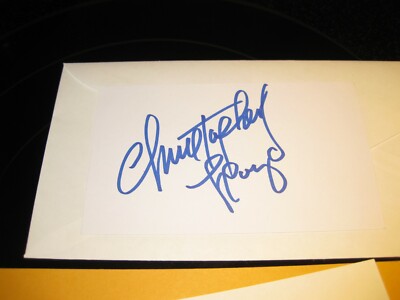 Christopher Lloyd のサイン Christopher Lloyd signed autograph 5x5 cut American Actor Back To