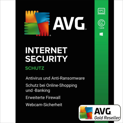 AVG Internet Security 2024 | 1 PC 1 an | Version complète/mise à niveau promotion UE DE - Photo 1/4