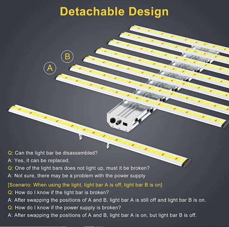 BAR-4000W Spider w/Samsung281b LED Grow Light Bar UV+IR Full Spectrum Indoor Veg - Image 4 of 4