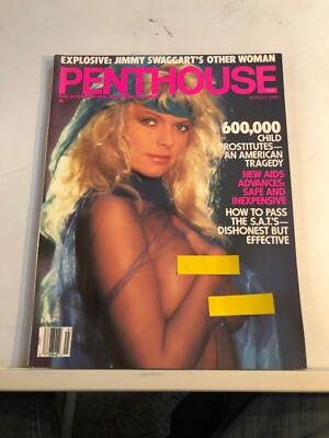 PENTHOUSE  MAGAZINE ADULT  MARCH  1989   PRETTY  Jimmy Swaggart