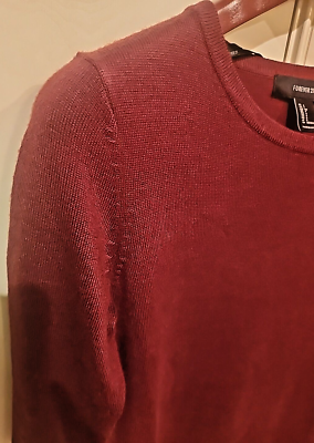 burgundy sweater dress forever 21 Burgundy Knit Long Sleeve Maternity Sweater Dress Large - PinkBlush