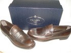 100% AUTHENTIC NEW MEN PRADA VITELLO BRISTOL BROWN PENNY LOAFERS UK 11/US 12 — photo 6