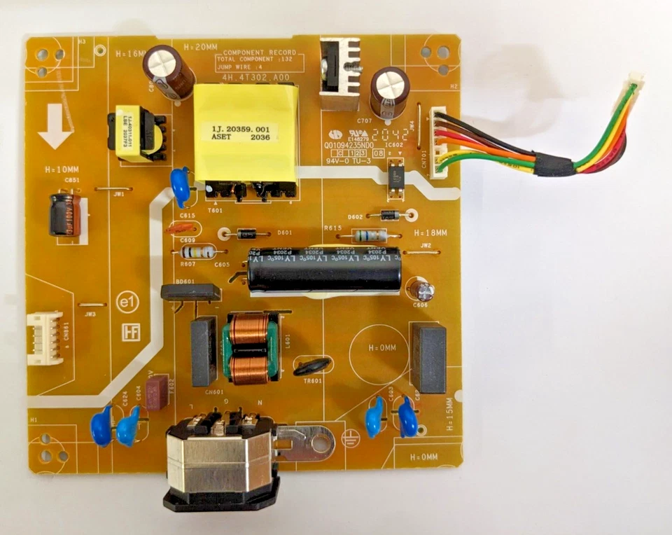 DELL S242HGF 24" GAMING MONTIOR POWER SUPPLY BOARD 4H.4T302.A00 ORIGINAL - Image 1 of 1