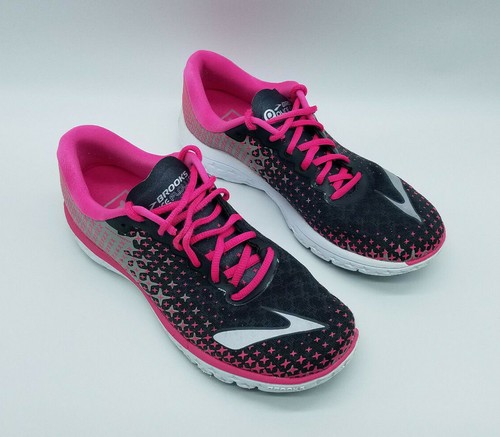 Brooks PureFlow 5 Women's Running Shoes Pink Black Gray 1202071B688 Size 9 - Picture 1 of 12