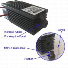 Quality Focusable 450nm 3.5W 3500mW Blue Laser Module TTL 12V Carving/Burning