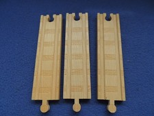 THOMAS TRAIN WOOD WOODEN LOT 3 LONG TRACK TRACKS 6.5"