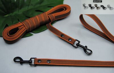 Leine Grip 20mm Cognak Schleppleine Trainingsleine Führleine gummiert IGP Such