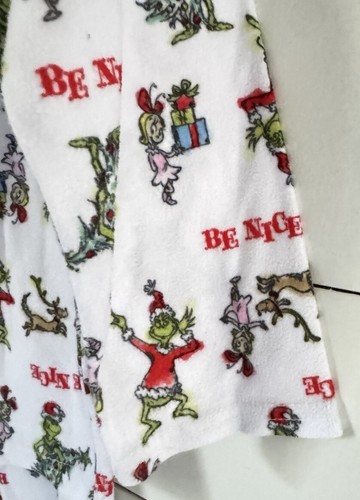Dr Seuss The Grinch Pajamas Child Christmas Button Up Coat Style S (6/6X) - Picture 7 of 7