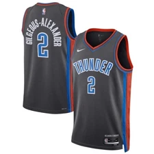 #2 Shai Gilgeous-Alexande Blue, White & Black YOUTH Stitched Jersey