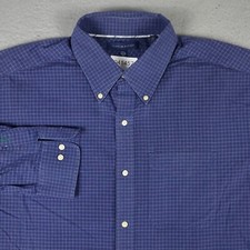 Tommy Hilfiger Shirt Mens XL Blue Check Casual Button Up Long Sleeve