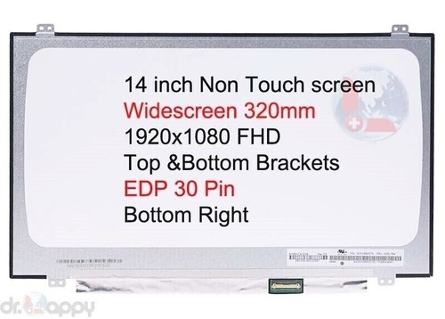 Écran LCD 14 Pouces Universel - Résolution Full HD 1920x1080 - 30 Broches - Neuf