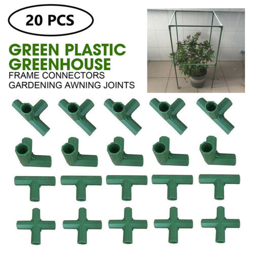 10/20Pcs Plant Awning Structure Joint Connector Plastic Frame Greenhouse Bracket - Picture 1 of 15