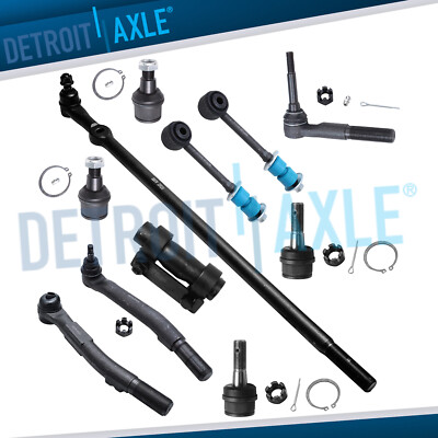 11pc Front Upper Lower Ball Joint and Drag Link for Ford F-250 F-350 Super Duty