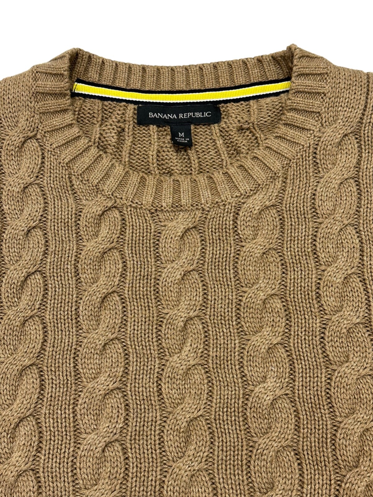 Banana Republic Cable Knit Sweater Chunky Cotton … - image 2