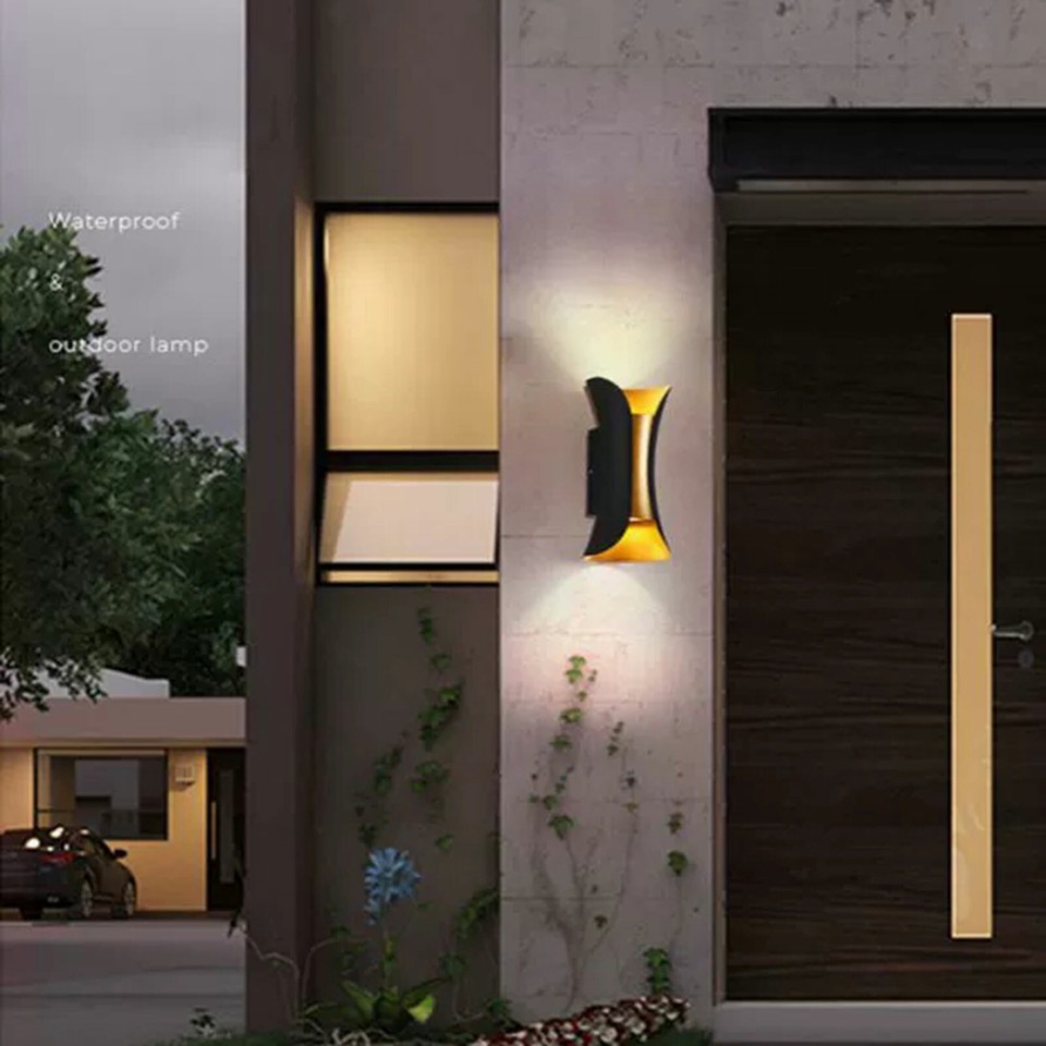 Decorative Wall Sconce Up Down Wall Light Fixture Aluminum Art Deco ...