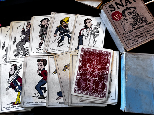 Vintage - JOHN JAQUES SNAP Card Game Complete Set With Box RARE
