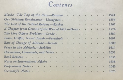 UNITED STATES NAVAL INSTITUTE PROCEEDINGS VOL. 65 No 441 NOVEMBER 1939 - Picture 2 of 4