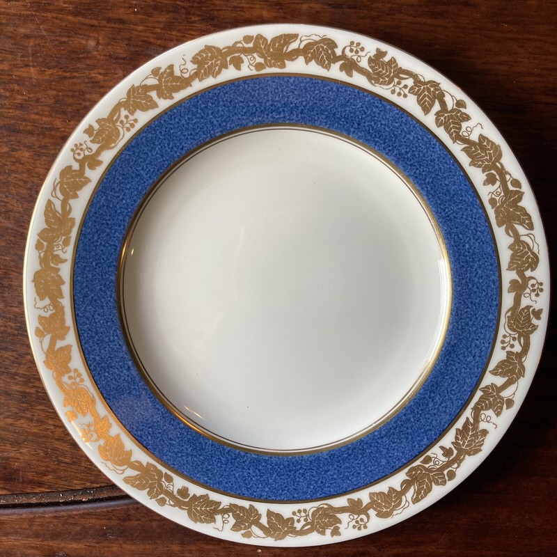WEDGWOOD WHITEHALL Blue Band 8” Salad Plates Set of 2