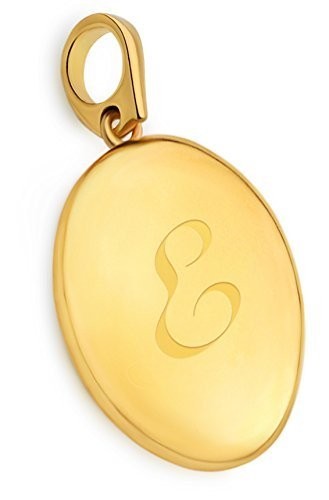 Brazalete dije cambiante enchapado en oro de 14 K con medallón inicial letra A a la Z del alfabeto - Imagen 7 de 12
