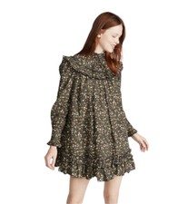 Marc Jacobs The Victorian Smock Floral Print Oversized Mini Babydoll Dress Sz 0