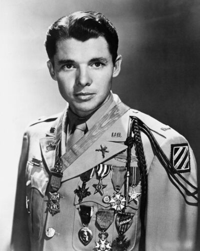 Nouvelle photo 8x10 : vainqueur de la médaille d'honneur et héros de la Seconde Guerre mondiale 1er lieu. Audie Murphy - Photo 1 sur 1