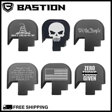 BASTION Laser Engraved Rear Butt Cover Back Plate for Smith & Wesson M&P 9/40