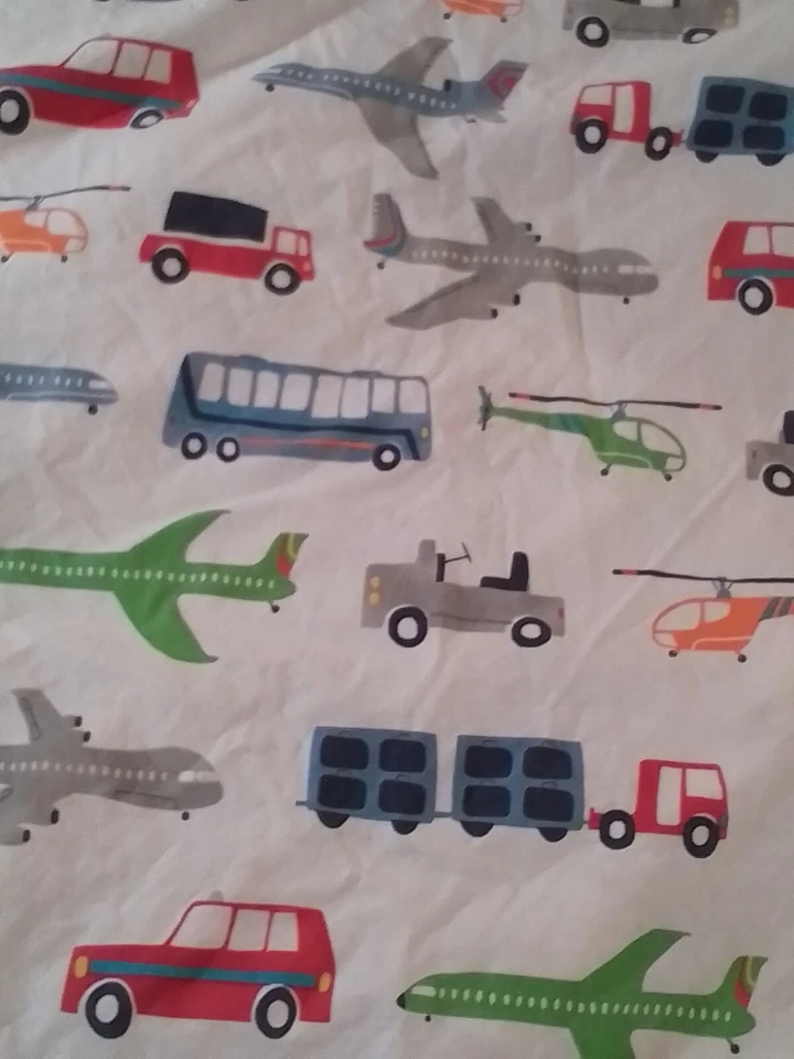 Pottery Barn Kids Brody Transporte Sábana Ajustable Completa Camión Vehículo Coche Avión Foto 4 de 4