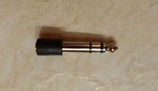 3.5mm (mini-plug) to 1/4" (instrument jack) stereo cable adapter