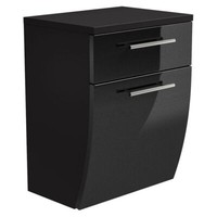 BadezimmermöBel Bad-Unterschrank Hochglanz Anthrazit BadmöBel HäNger Badschrank