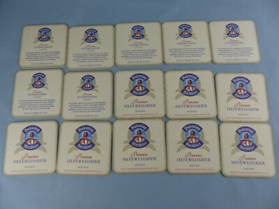 Lot of 15 SOUS BOCK VALENTINS WEISSBIER beer mats beer felt beer mats
